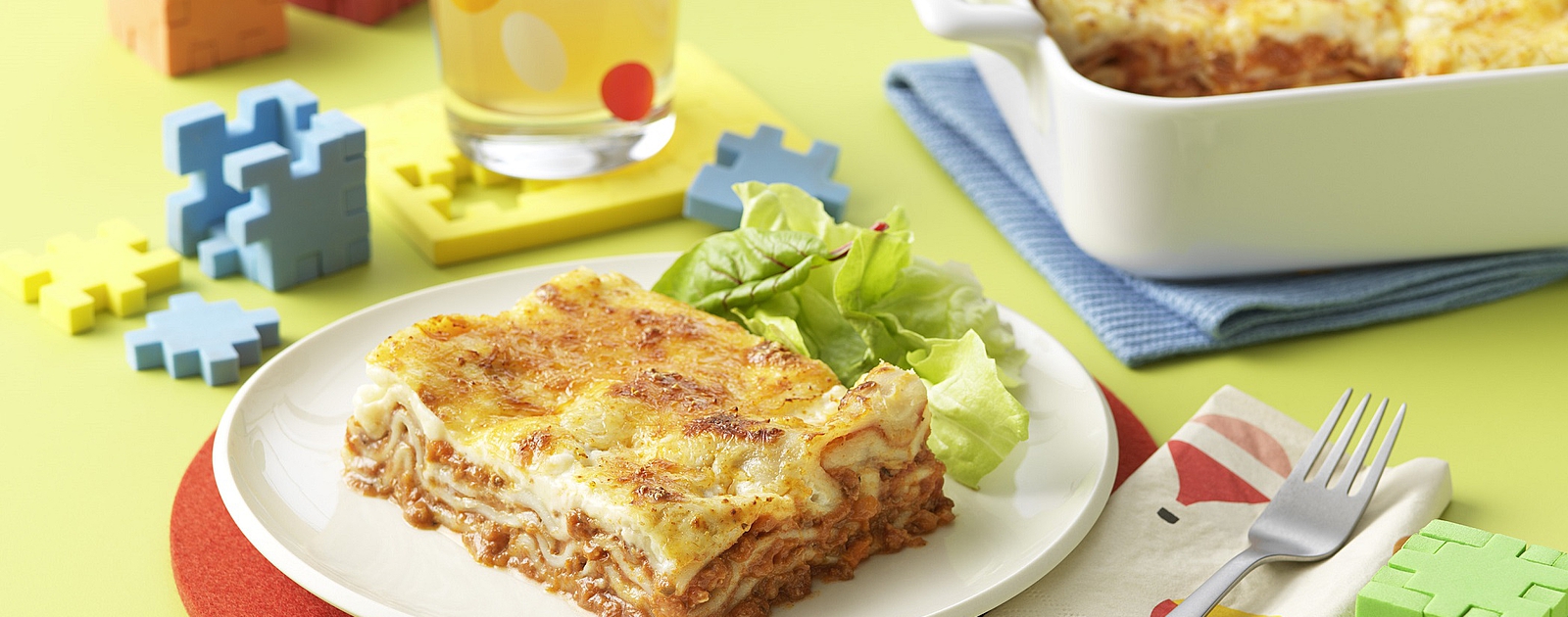 BIO-Lasagne, eine der 140 Voll-BIO-Speisen von GOURMET Kids