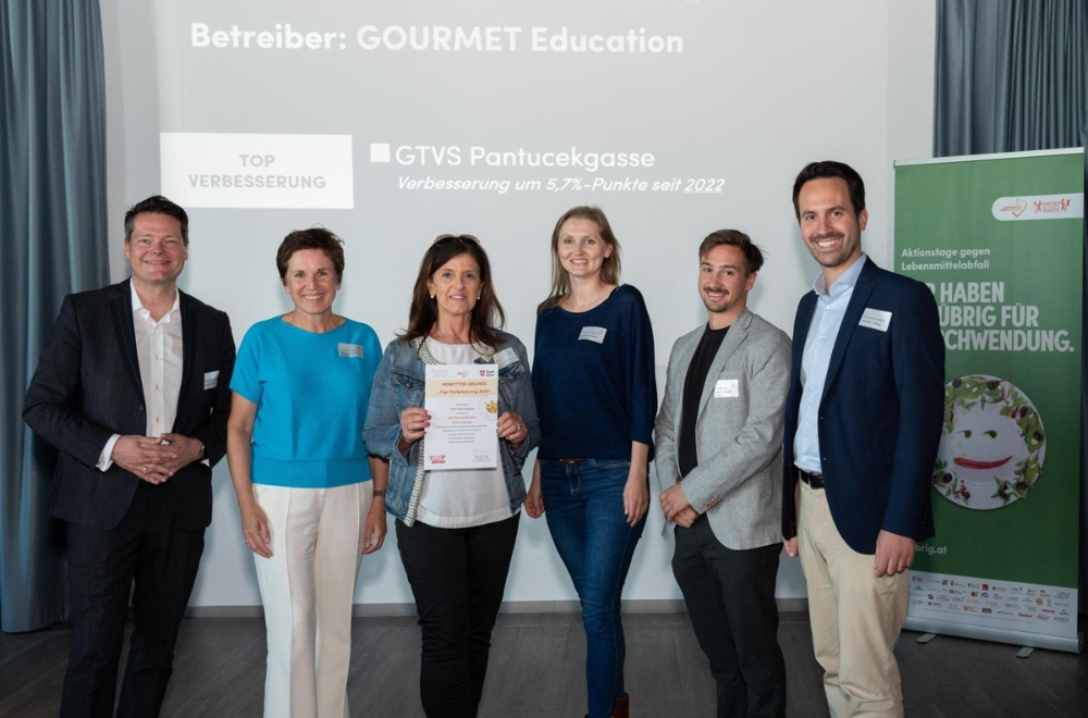 GOURMET Kids bei der Urkundenverleihung von United Against Waste